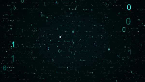 Representación gráfica de código binario que simboliza el análisis de vulnerabilidades en pentesting.